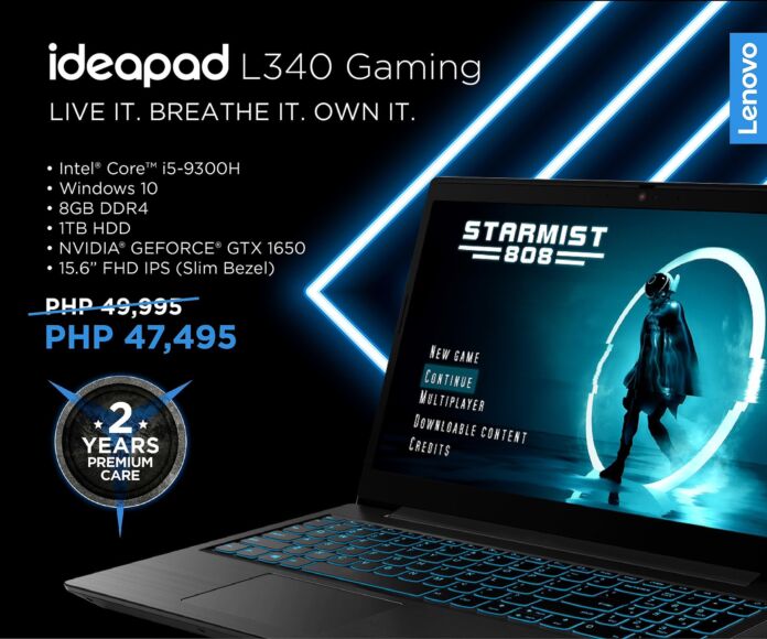 Lenovo L340 Gaming is the most affordable notebook with GeForce GTX1650 inside