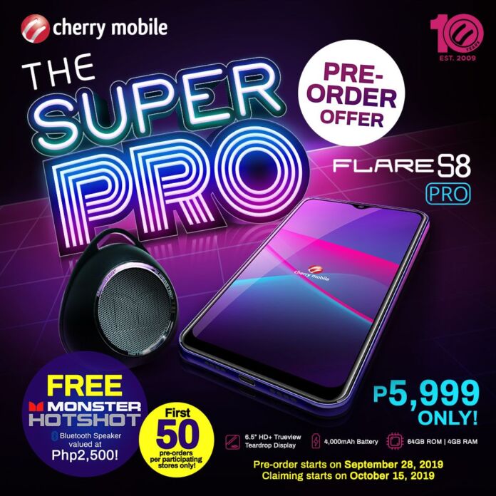 Cherry Mobile announces the Flare S8 Pro Pre-order promo