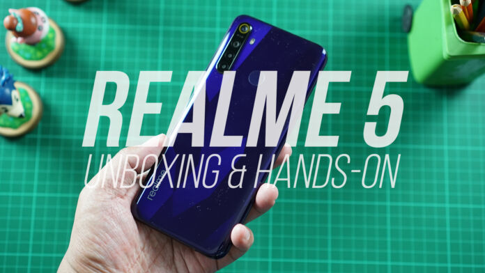 Realme 5 Unboxing and Hands-on video