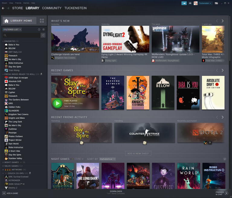 Steam Library Beta Landing Page