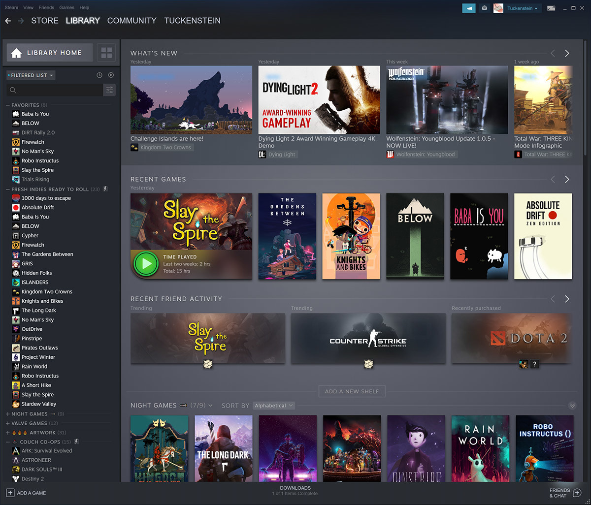 Valve rolls out big Steam client update with new Downloads Page