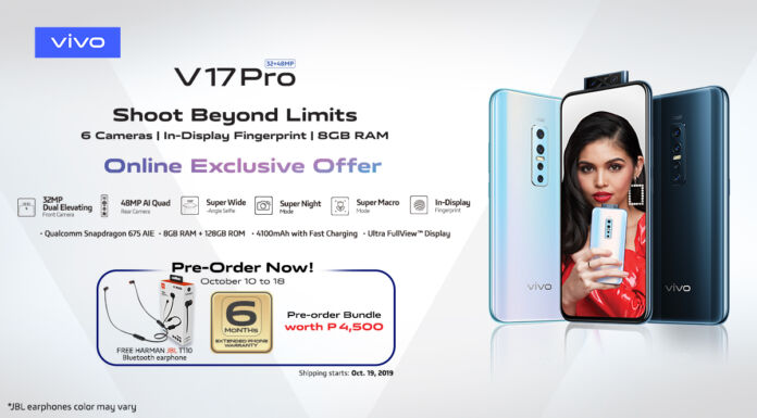 Get freebies when you pre-order the Vivo V17 Pro