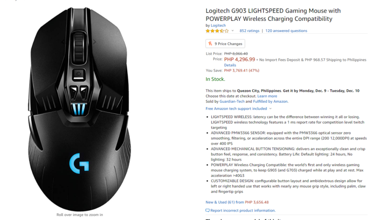 Игровая мышь logitech g304 lightspeed. Gaming Mouse ENET model no : g903.
