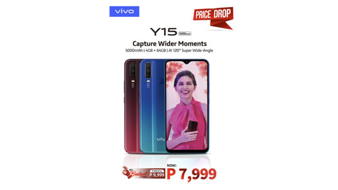 Vivo Y15 is now down to Php7,999
