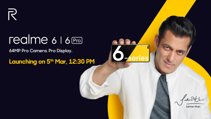 Realme 6 series and fitness band launching this March 5