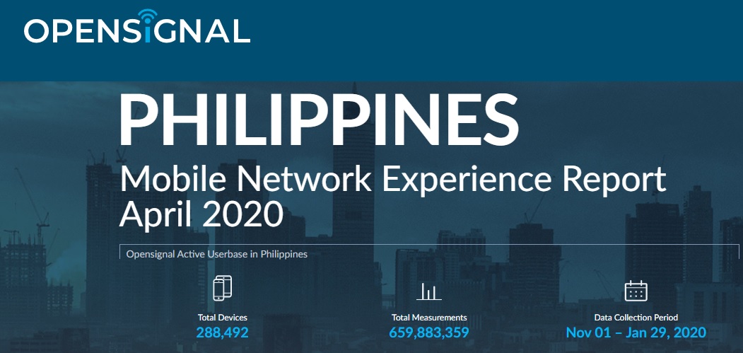 OpenSignal Philippines January 2020