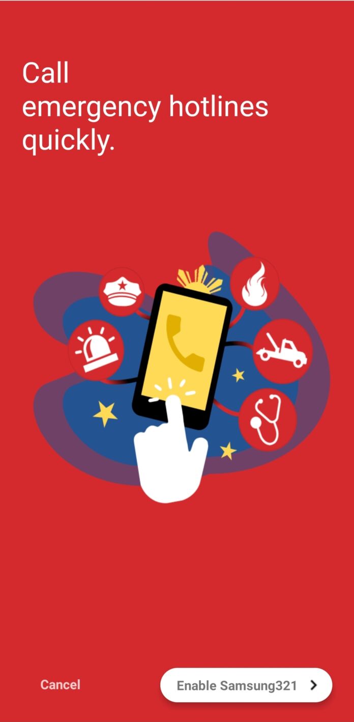 Samsung 321 App now features a COVID-19 hotline