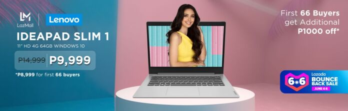 DEAL ALERT: Lenovo Ideapad Slim 1 for Php8,999 at Lazada’s 6.6 Bounce Back Sale