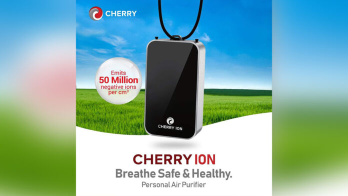 Cherry Ion Personal Purifier is a portable device that can shield you from bacteria and viruses