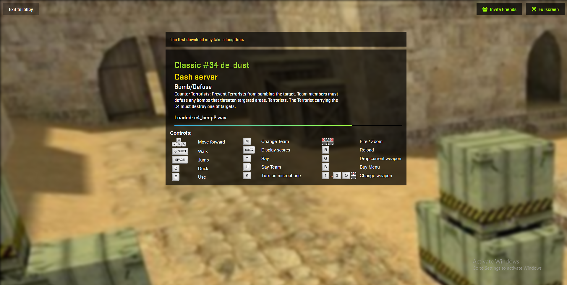 servar counter strike 1.6