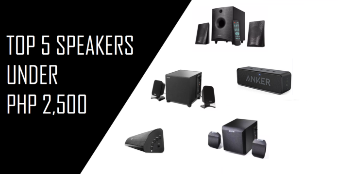 TOP 5 Speakers Under Php 2,500