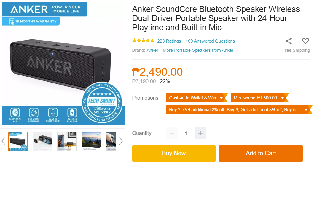 Top 5 Speaker under 2.5k - Anker Soundcore Speaker