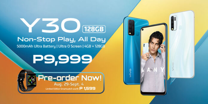 You can pre-order the vivo Y30 until today and get a free smartwatch!