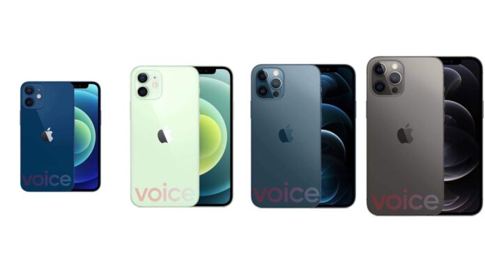 Here are the render photos of the iPhone 12 series
