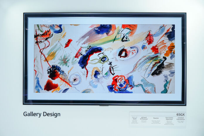 LG Introduces the OLED GX TV and their newest ambassadors