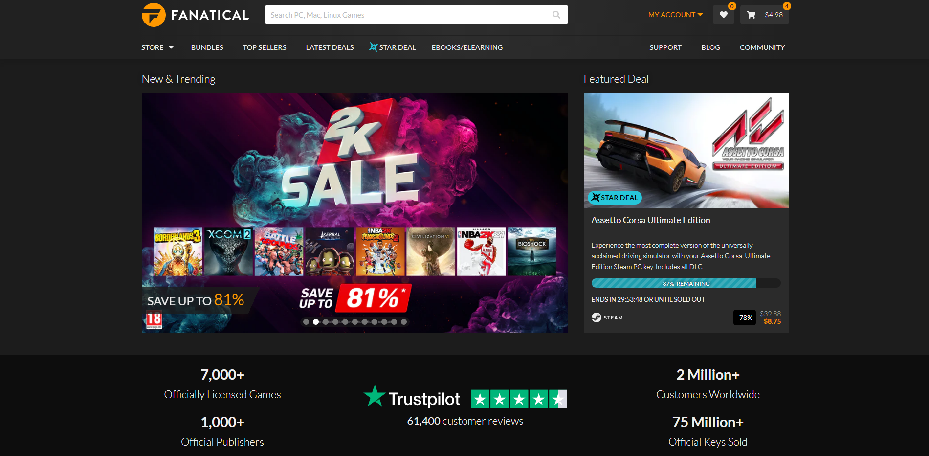 TOP 5 Sites To Buy Games At A Discount - fanatical