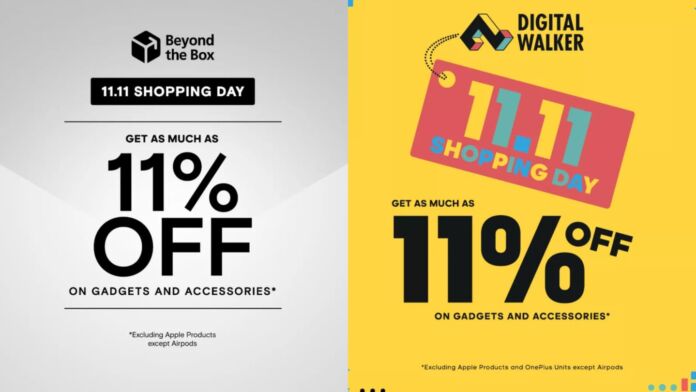 Get discounts at Beyond the Box and Digital Walker this 11.11