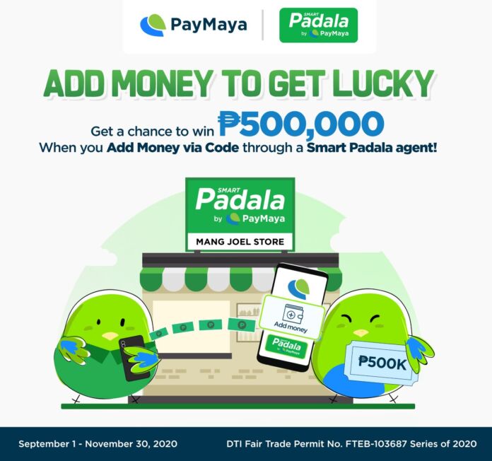 Top up using Smart Padala on your PayMaya account and win P500,000