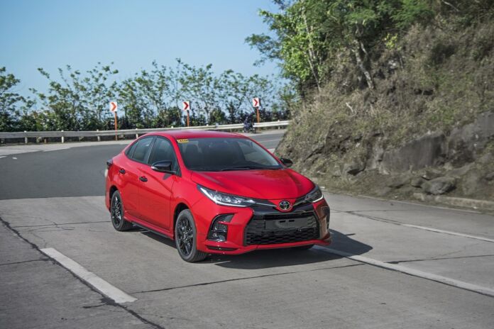 Get sporty on the road with the new Toyota Vios GR-S