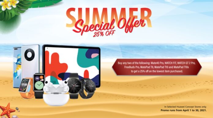 Huawei offers up to 25% discount with its special summer promo