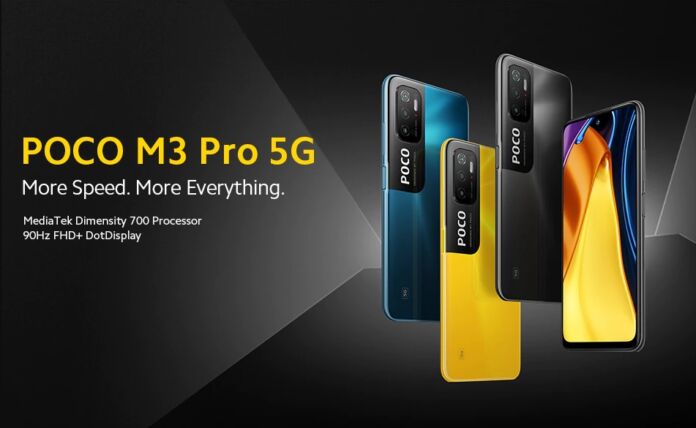 Poco M3 Pro 5G Unveiled: 48MP camera, Dimensity 700, & 90Hz display