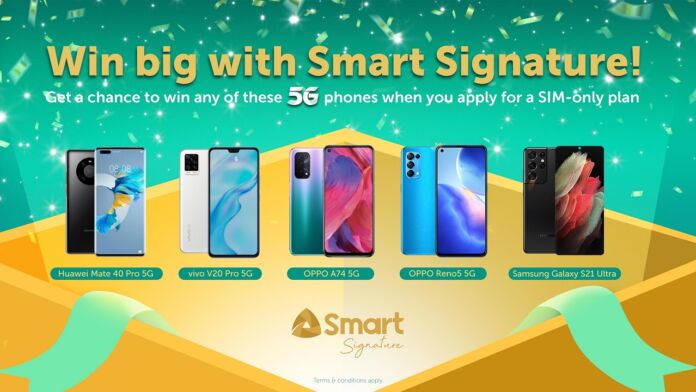 Get a chance to win 5G smartphones with Smart Signature Online Store 5G Raffle Promo