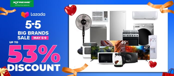 Enjoy up to 53% discount on XTREME appliances with Lazada’s 5.5 Big Brands Sale