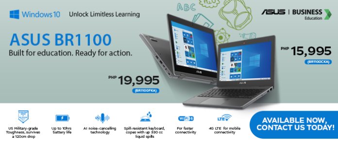 ASUS intros BR1100 laptop series to offer high-quality distance education in PH
