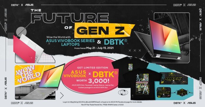Get FREE limited-edition Don’t Blame The Kids merchandise when you purchase select ASUS VivoBook laptops