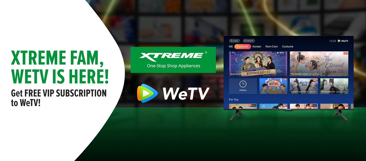 WeTV partners with XTREME Appliances, VIP Subscription up for grabs