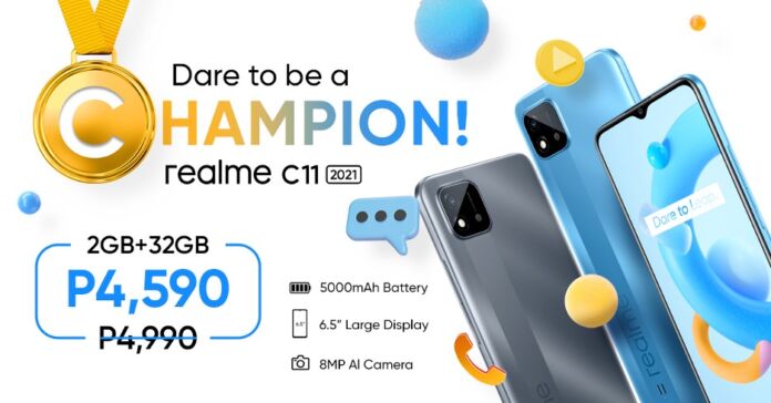 realme C11 2021 is now down to Php4,590