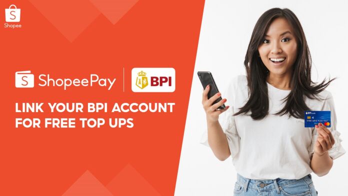 Enjoy fast and free top-ups when linking your BPI account to ShopeePay