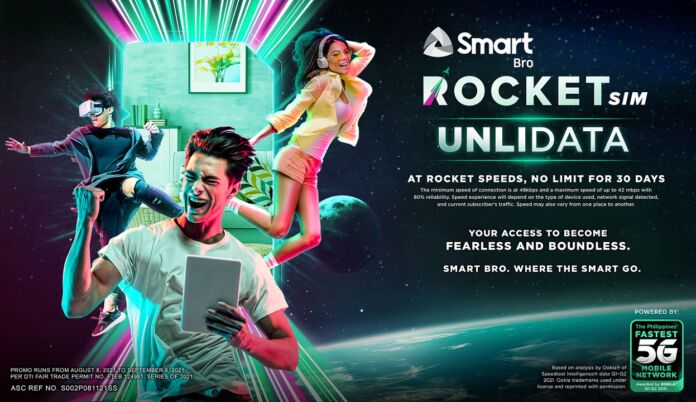 Enjoy 30 days of unli data with Smart Bro Rocket SIM for only Php499