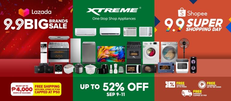Here are the XTREME Appliances products that will be on sale at Lazada and Shopee 9.9