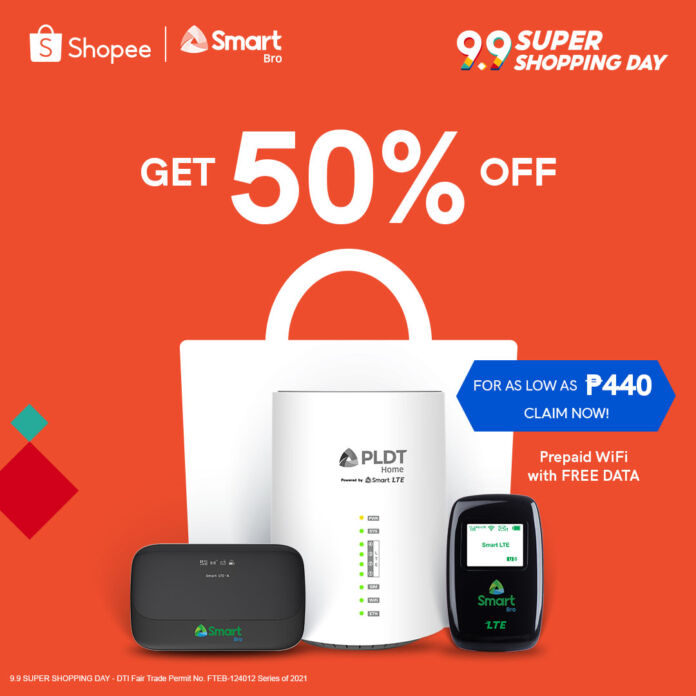 You can get 50% off on Smart Bro devices this 9.9 sale!