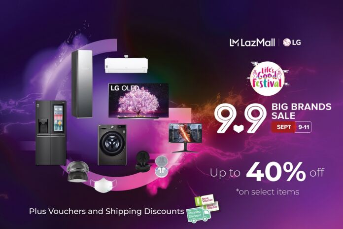 Enjoy big promo deals on LG Electronics’ products in Lazada this 9.9