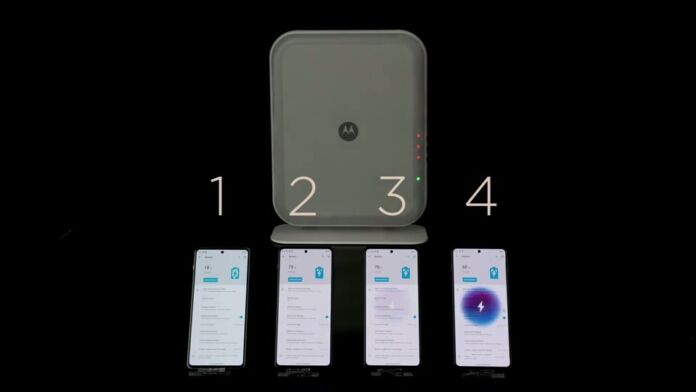 Motorola demoes wireless charger that can charge 4 phones at the same time