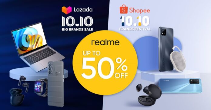 realme is joining the 10.10 sale with products up to 50% off!