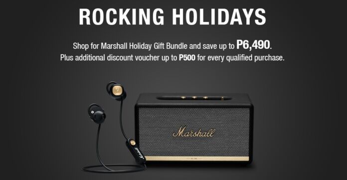 Score up to Php6,490 discount on Marshall Holiday Gift Bundle via Shopee