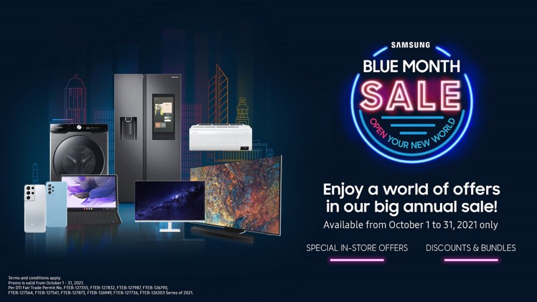 samsung blue month sale promo