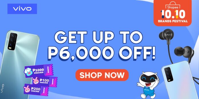 Score up to Php6,000 discount on vivo devices during Shopee 10.10 sale