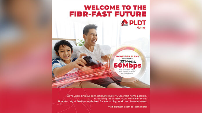 PLDT Home unveils Fibr plans with speed upgrades of up to 600Mbps!