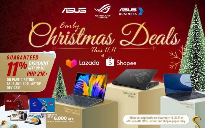 Get up to Php21K+ discount on participating ASUS, ROG devices this 11.11