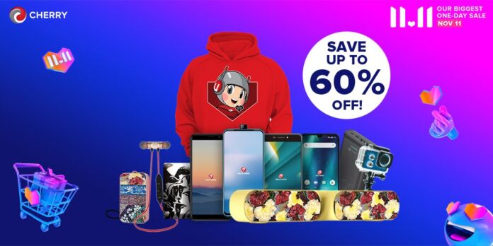 Save up to 60% OFF with CHERRY on 11.11