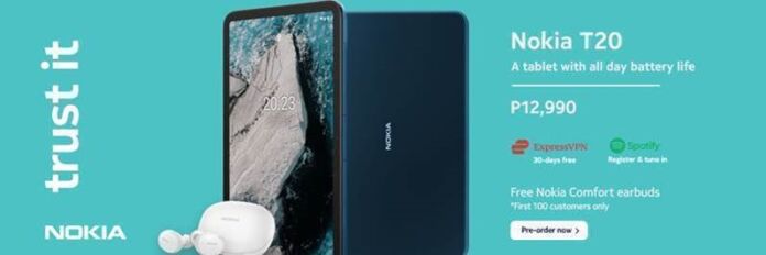 Nokia T20 tablet now available for pre-order in the Philippines