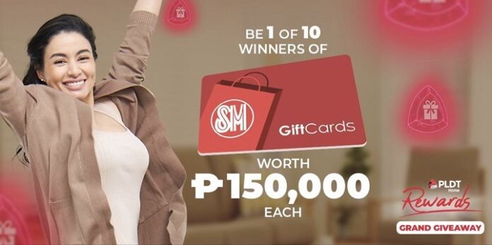 Win Php5M cash prize, Php150K SM shopping money with PLDT Home