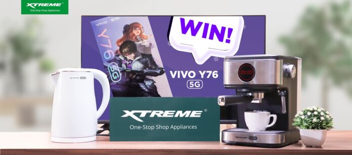 Shop at XTREME Appliances for a chance to win a vivo Y76 this 12.12 on Shopee