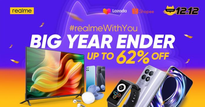 Enjoy up to 62% discount on realme products this 12.12