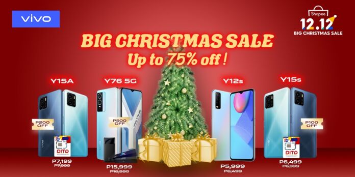 Score up to 75% discount with vivo’s Big Christmas Sale on Shopee
