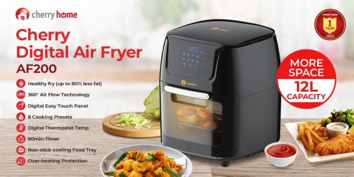 Cut 80% of fat and oil with Cherry Digital Air Fryer AF200